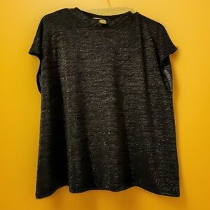 H&M Black Short Sleeve Women's Top